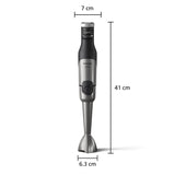 Mixeur plongeant - PHILIPS - HR2684/00 - ProMix Série 5000 - Métal/noir - 1200W - 4 accessoires