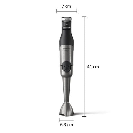 Mixeur plongeant - PHILIPS - HR2684/00 - ProMix Série 5000 - Métal/noir - 1200W - 4 accessoires