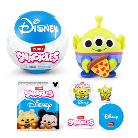 Capsule surprise - Peluche - ZURU - Snackles Disney - Modele aléatoire -13 cm - Des 3 ans
