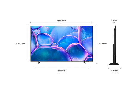 Samsung 85U7005F - TV LED 85 (216 cm) - 4K UHD 3840x2160 - HDR10+ - Smart TV - Gaming Hub - 3xHDMI - WiFi