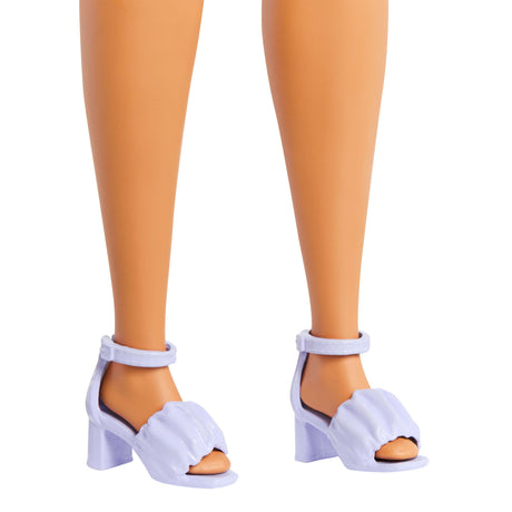 Barbie - Poupée Barbie Fashionistas Robe Vert Menthe avec lunettes - Barbie - HYT96