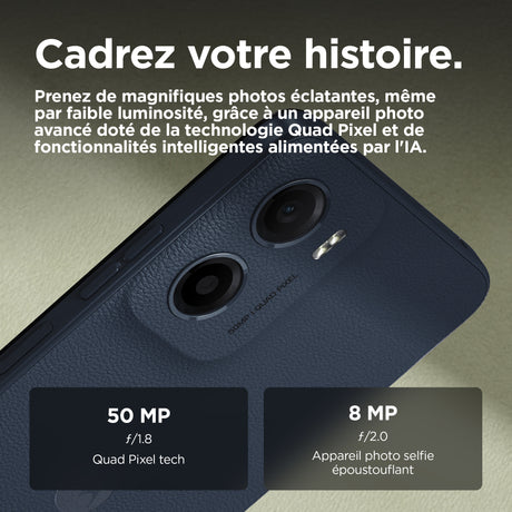 MOTOROLA Moto G05 Smartphone 4G - 4 Go - 256 Go - Bleu denim