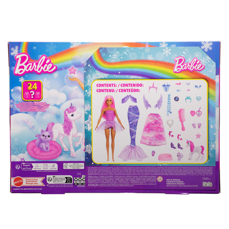 Barbie - Calendrier de l'Avent - Avec poupée mode et 24 surprises - Barbie - JFL66