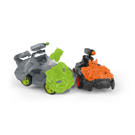 Crashmobile de Pierre avec Mini Creature, Coffret voiture avec figurine fantastique, Schleich 42670 Eldrador Creatures