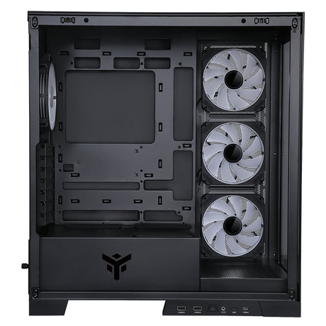 Boitier Moyen Tour ATX iTek Showbui 45 RGB avec panneaux vitrés (Noir)