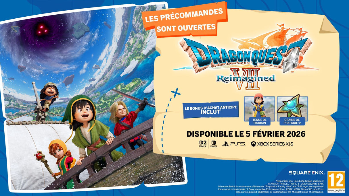 Dragon Quest VII Reimagined - Jeu Nintendo Switch