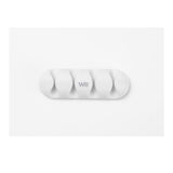 WE Organisateur de c bles pour bureau ou voiture - 4 emplacements x 2pcs - en si