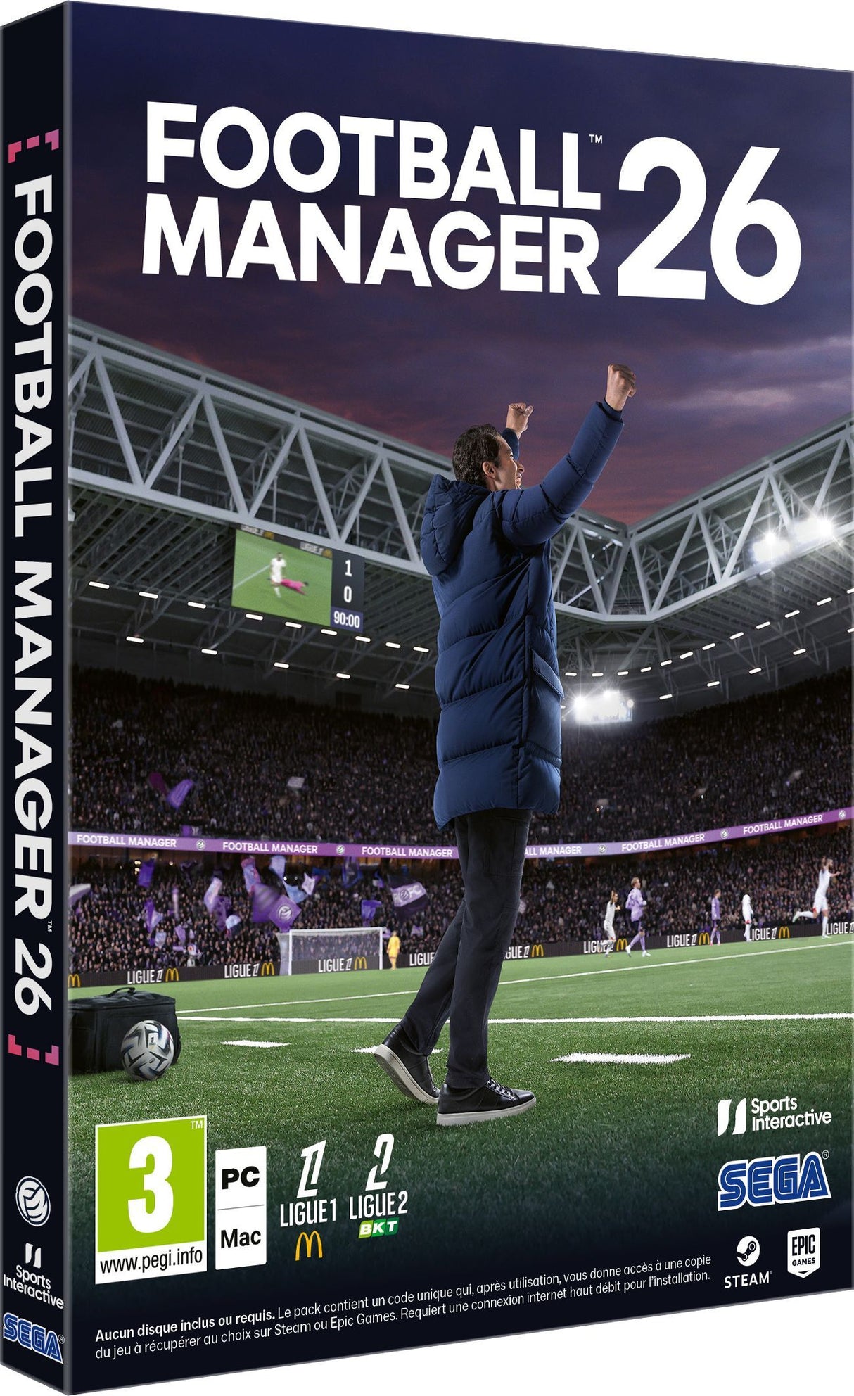Football Manager 26 - Jeu PC - Code in a Box