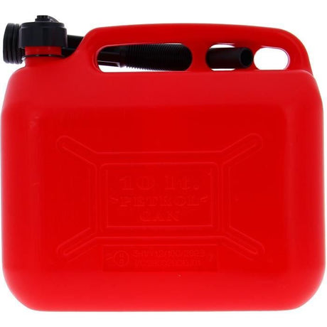 Jerrican 10L homologué carburants - PRECISION STEEL -  L310 xl170 x H300mm - flexible diam : 19mm - L : 310mm - Diam goulot : 32mm