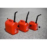 Jerrican 10L homologué carburants - PRECISION STEEL -  L310 xl170 x H300mm - flexible diam : 19mm - L : 310mm - Diam goulot : 32mm