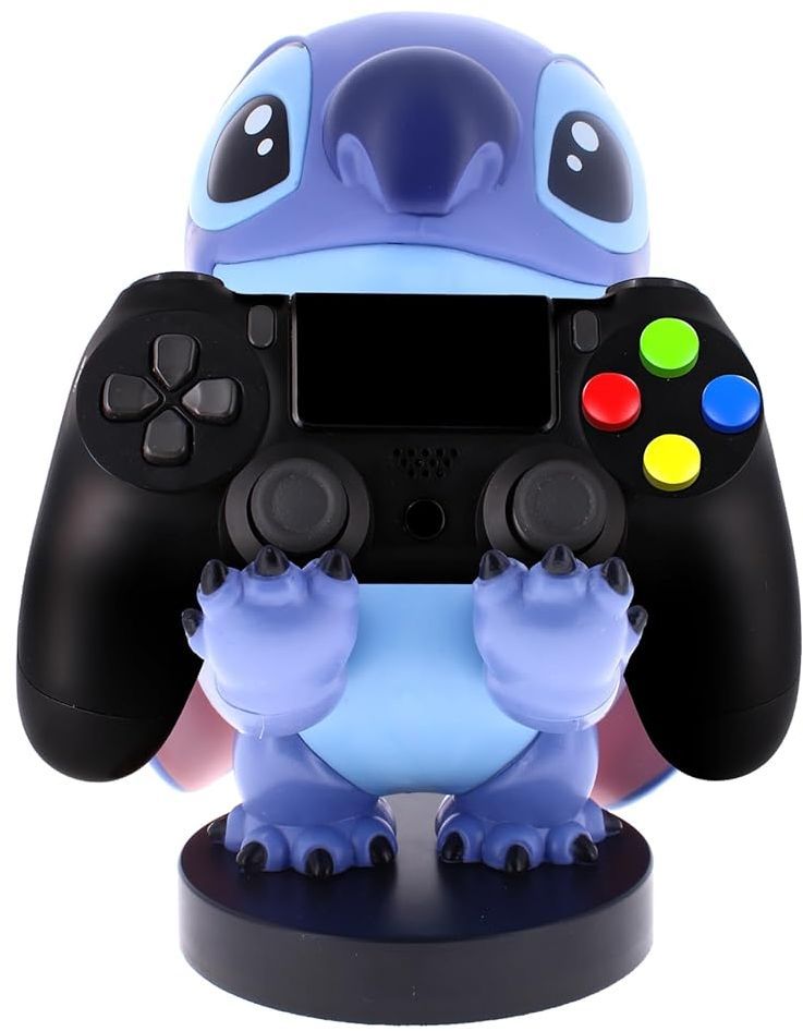 Figurine Disney Stitch - EXQUISITE GAMING - Cable Guys - Support écouteurs, smartphone ou petit accessoire - 20 cm