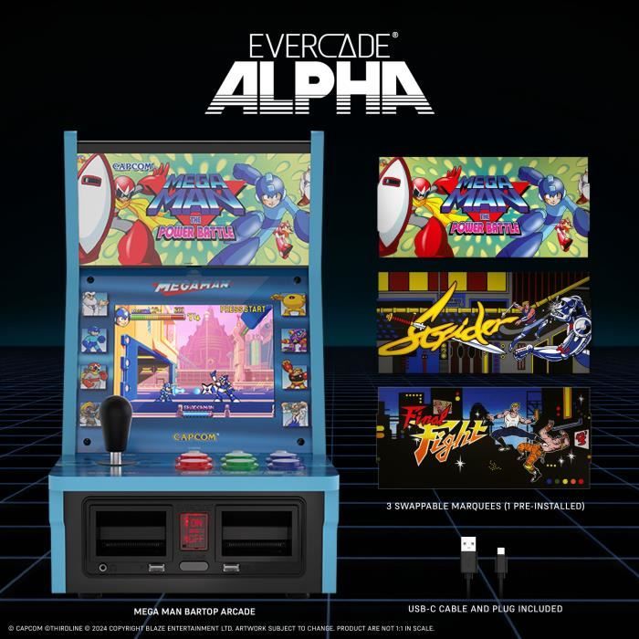 Console RÈtrogaming - JUST FOR GAMES - Evercade Alpha Mega Man Bartop Arcade