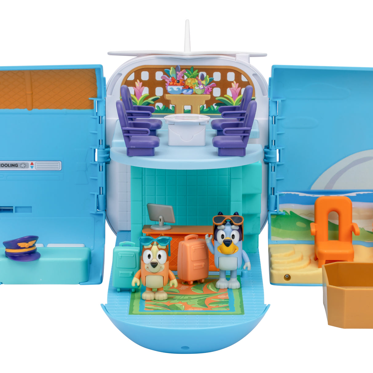 Avion de Bluey - BLUEY - Set de jeu transformable avec figurines et accessoires
