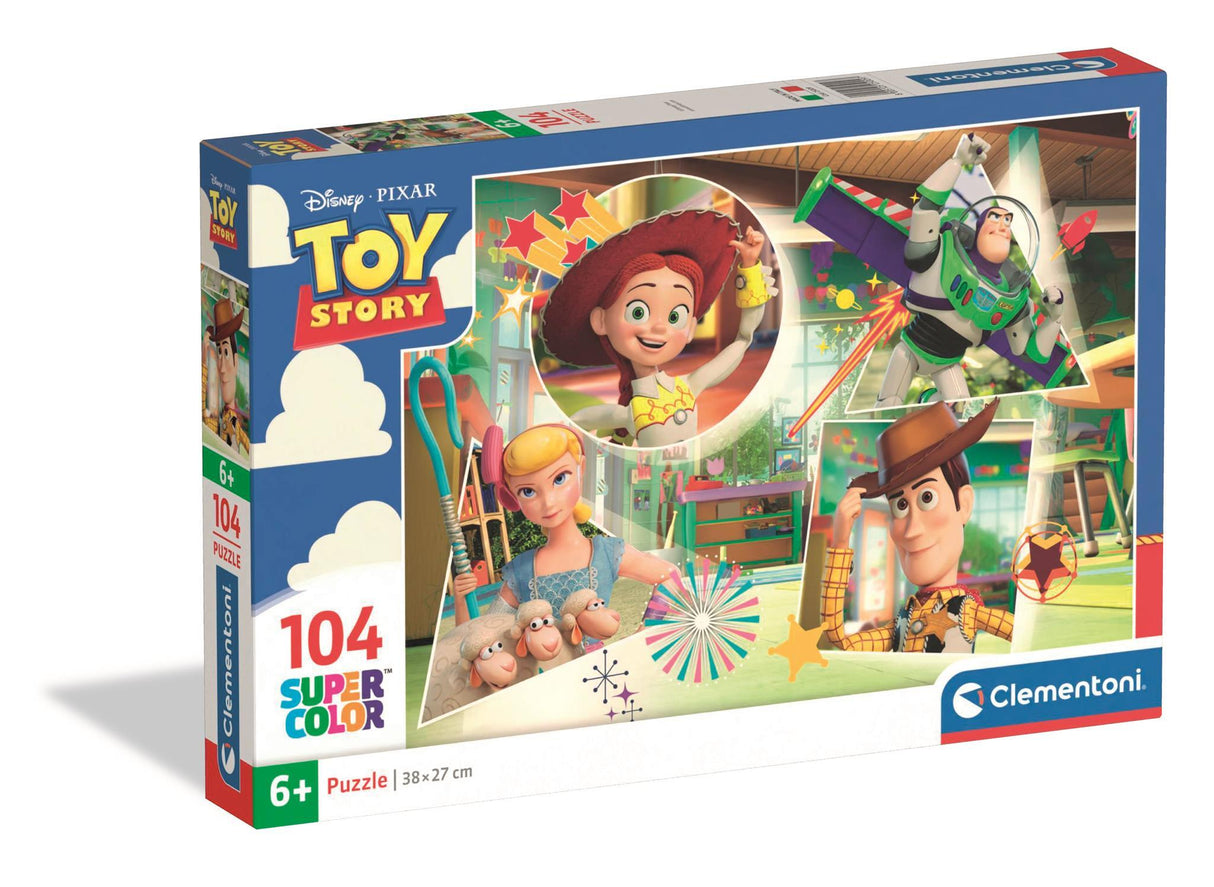 Puzzle 104 pieces -  Clementoni - Toy Story - Puzzle Enfant - Des 6 ans - Pieces Super Color