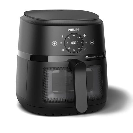 Friteuse sans huile - PHILIPS - NA220/00 - Airfryer Série 2000 4.2L - 13 modes de cuisson - fenetre de cuisson - 1500W - Noir