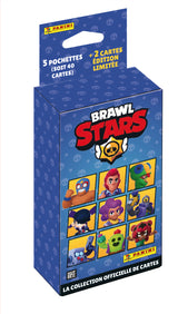 Blister - PANINI - BRAWL STARS TC - 5 pochettes - 2 cartes édition limitée - 40 cartes