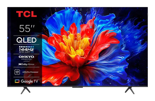 TCL 55P8K - TV QLED 55 (140 cm) - 4K UHD 3840x2160 - 144 Hz - Dolby Vision - Google TV  - 4xHDMI 2.1 - WiFi