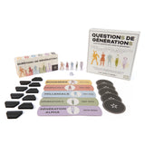 Questions de générations - 2000 questions et 100 défis amusants - Jeu de société - des 8 ans