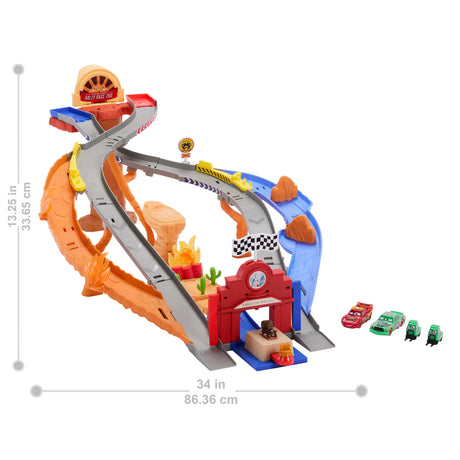 Cars - Piste de Course Rescue Road - Coffret de quatre véhicules - Disney Pixar Cars - JFL57