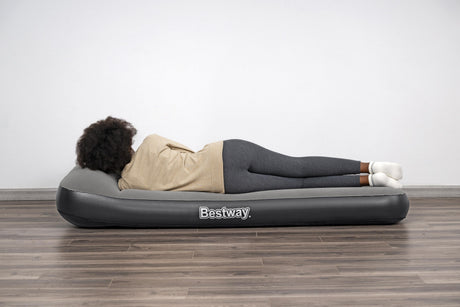 Matelas gonflable - BESTWAY - 671BQ - Tritech Twin - 1 personne, pompe USB intégrée, 1,88 m x 99 cm x 30 cm