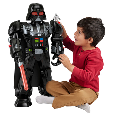 Robot Imaginext Dark Vador de plus de 60 cm, avec effets sonores et lumineux, Star Wars, des 3 ans, Fisher-Price HXG51