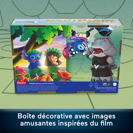 Figurines Lilo et Stitch, Little People, Coffret Disney 4 figurines, JFC77, Des 3 ans