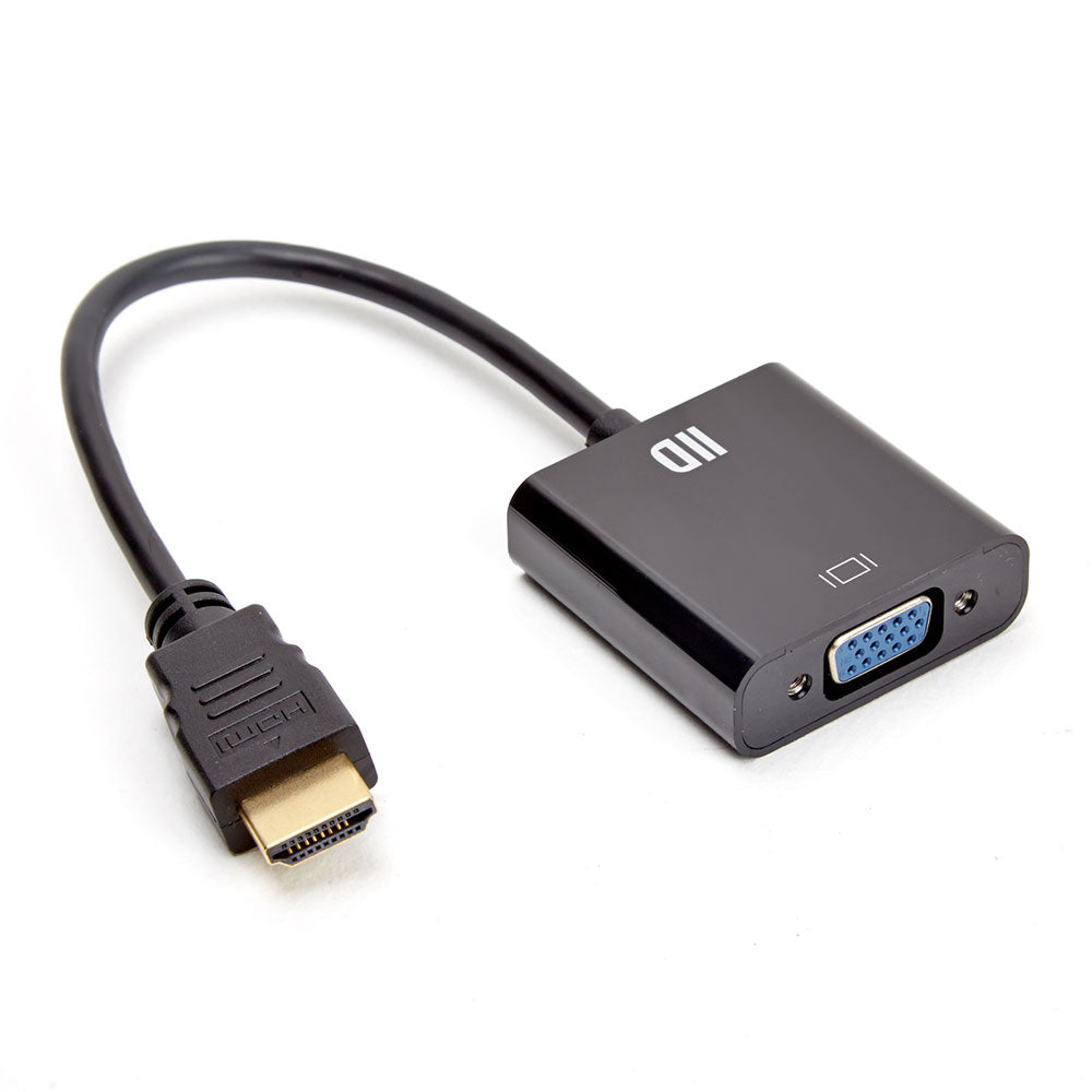 Adaptateur VGA femelle / HDMI m le connecteur VGA nikel connecteur HDMI or 0.15m