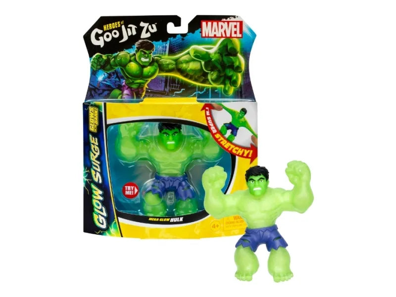 Hulk Glow Surge 11cm - HERoeS OF GOO JIT ZU - MARVEL - Figurine lumineuse et extensible