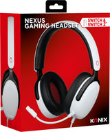 Casque gamer - KONIX - Circum-aural filaire Nexus - Nintendo Switch 2 - Haut-parleurs 40 mm - Micro - Jack 3.5 mm - Blanc
