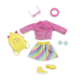 Accessoires poupée - COROLLE - Dressing fluo - Pour poupée mannequin 28 cm - 7 accessoires - Des 4 ans