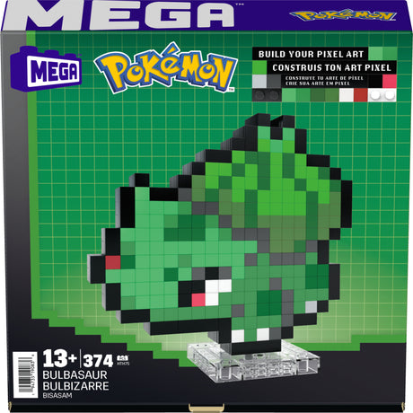 MEGA-Pokémon-Bulbizarre-Coffret de construction rétro 374 pieces - MEGA Pokémon - HTH75