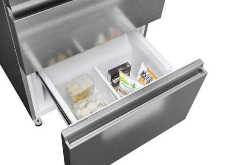 Réfrigérateur multi-portes - HAIER - HFR3718ENMM - Classe E - 402 L (262 + 140) - 37 dB - Inox