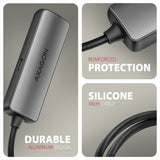 Adaptateur USB-C Axagon vers HDMI 2.1 M/F 15cm (Gris)