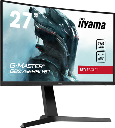 Ecran PC Gamer Incurvé - IIYAMA -  27 - FHD - 165Hz - Dalle VA - 1ms - Ajustable en hauteur - GB2766HSU-B1
