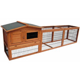 FLAMINGO Sunshine Jumbo Rabbit Hutch 230 x 53 x 70 cm 200076