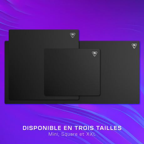 Tapis de souris de jeu - Turtle Beach SenseCore Square - Surface micro-tissée, équilibré, confortable