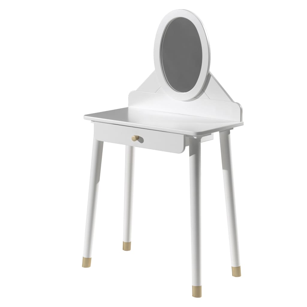 Vipack Coiffeuse enfant Billy avec miroir Bois Blanc