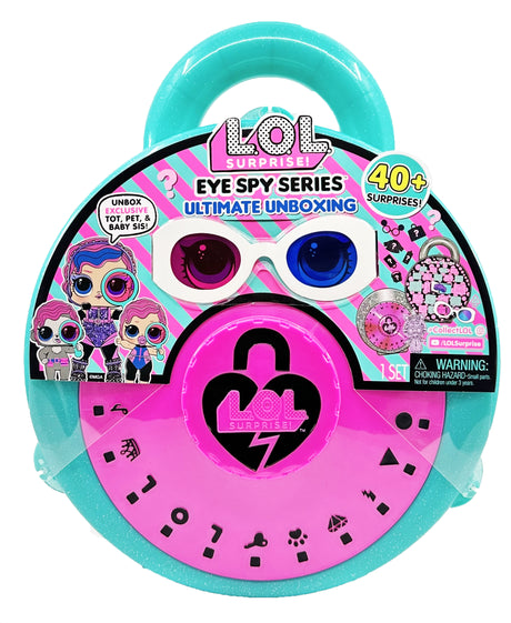 L.O.L. Surprise! - Eye Spy Series Ultimate Unboxing - Comprend 3 poupées Exclusives, Emballage avec Cadenas géant, Plus de 40 Surpri