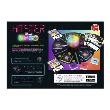 Hitster Bingo - Jeu de société - DUJARDIN - Revivez 100 ans de hits musicaux
