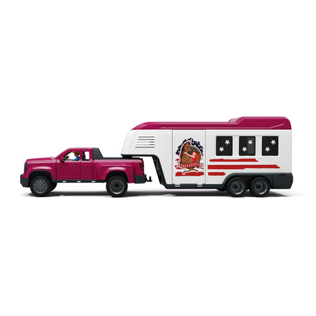 Coffret Pick-up et sa grande remorque équestre, Schleich 42705 Gamme Horse Club