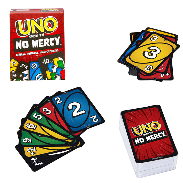 Mattel Games - UNO No Mercy - Jeu de cartes pour toute la famille