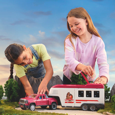 Coffret Pick-up et sa grande remorque équestre, Schleich 42705 Gamme Horse Club