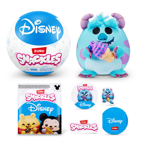 Capsule surprise - Peluche - ZURU - Snackles Disney - Modele aléatoire -13 cm - Des 3 ans
