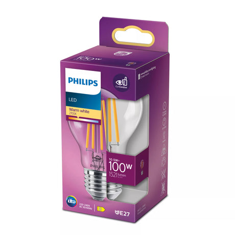 Ampoule LED PHILIPS Non dimmable - E27 - 100W - Blanc Chaud