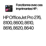 HP 951XL Cartouche d'encre magenta grande capacité authentique (CN047AE)  pour HP OfficeJet Pro 251dw/276dw/8100/8600