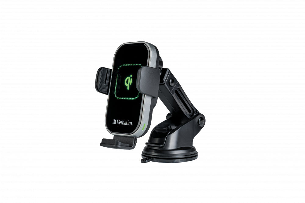 Support de téléphone é ventouse pour voiture Verbatim FWC-02 avec chargeur induction
