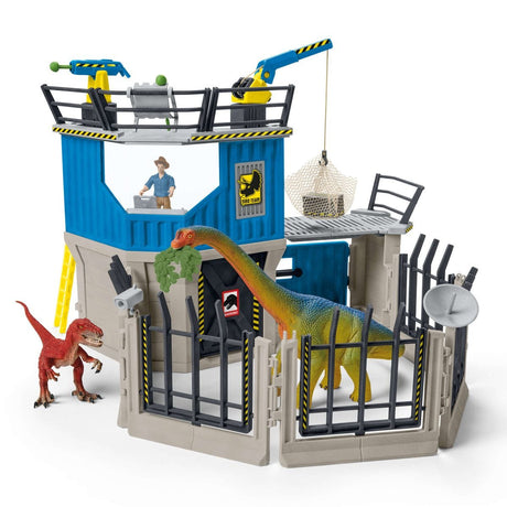 Grande station de recherche Dino, coffret de 72 pieces, jouets, Des 5 ans, Schleich 41462 Dinosaurs
