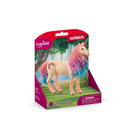 Figurine Licorne Marshmalow, jument, Pelage doux et criniere colorée, SCHLEICH 70723 Bayala, Des 7 ans