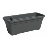 Jardiniere - Plastique - Anthracite - Rectangulaire - L57,9 x P24,3 x H22cm - ARTEVASI