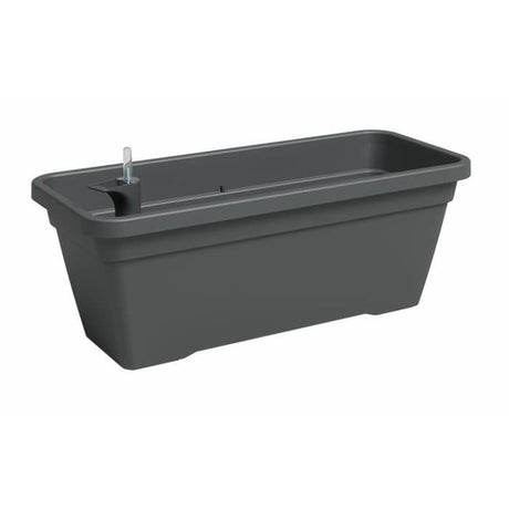 ARTEVASI Jardiniere - VENEZIA - Plastique - Anthracite - Rectangulaire - L77,9 x P24 x H22cm